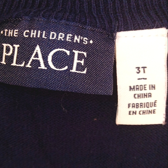 The Children's place, navy sweater vest US 3T - Picture 5 of 5